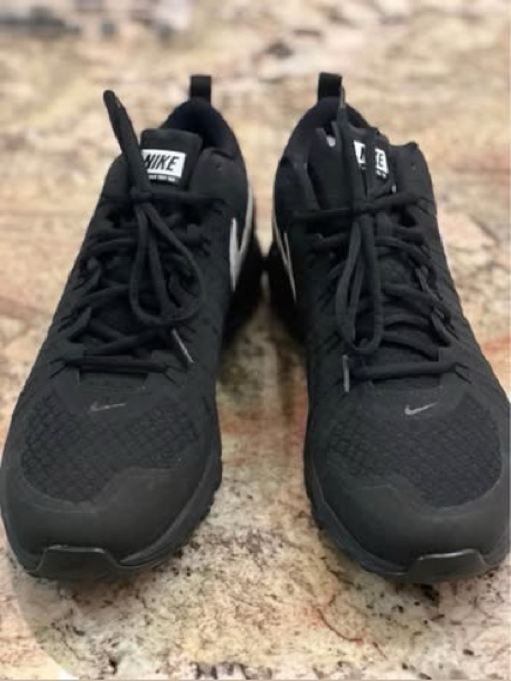 Nike Black Athletic Sneakers with White Swoosh
